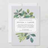 ボタニカ結婚式招待状 招待状 (正面)