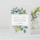ボタニカ結婚式招待状 招待状 (スタンド正面)