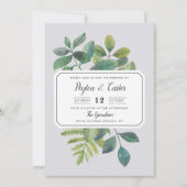 ボタニカ結婚式招待状 招待状 (正面)