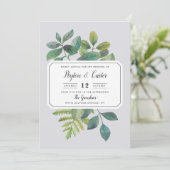 ボタニカ結婚式招待状 招待状 (スタンド正面)
