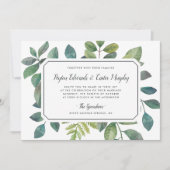 ボタニカ結婚式招待状 招待状 (正面)