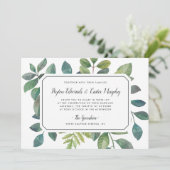 ボタニカ結婚式招待状 招待状 (スタンド正面)