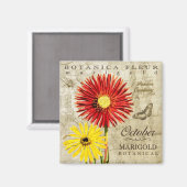 ボタニカ10月 マグネット (正面/裏面)