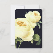 ボタニカ |イエローブルーウェディングRSVPの食事オプション 招待状 (裏面)