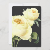 ボタニカ |グレーイエローヴィンテージ結婚式 招待状 (裏面)