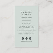 ボタニカ |垂直ソーシャルメディア 名刺 (裏面)