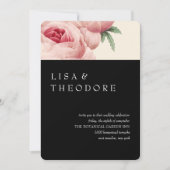 ボタニカ | Black Vintage Wedding 招待状 (正面)