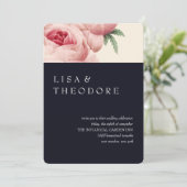 ボタニカ | Blue Vintage Wedding 招待状 (スタンド正面)