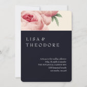 ボタニカ | Blue Vintage Wedding 招待状 (正面)