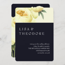 ボタニカ | Blue Yellow Vintage結婚式 招待状