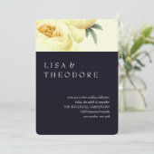 ボタニカ | Blue Yellow Vintage結婚式 招待状 (スタンド正面)
