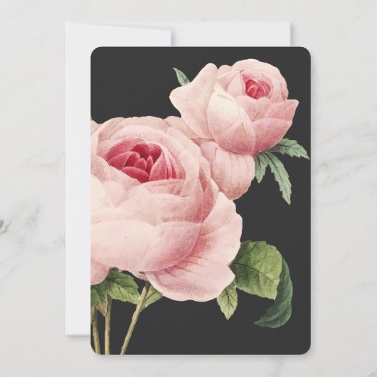 ボタニカ | Gray Vintage Wedding 招待状 (裏面)