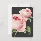 ボタニカ | Gray Vintage Wedding RSVPの食事オプション 招待状 (裏面)