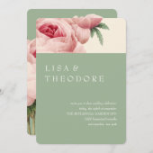 ボタニカ | Sage Vintage Wedding 招待状 (正面/裏面)