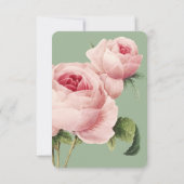 ボタニカ | Sage Vintage Wedding RSVPの食事オプション 招待状 (裏面)