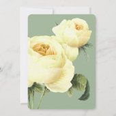 ボタニカ | Sage Yellow Vintage Wedding 招待状 (裏面)