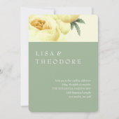 ボタニカ | Sage Yellow Vintage Wedding 招待状 (正面)