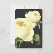 ボタニカ | Yellow Gray Wedding RSVP meal option 招待状 (裏面)