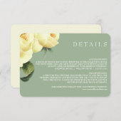 ボタニカ | Yellow Sage Vintage Wedding詳細 招待状 (正面/裏面)
