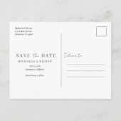 ボタニッおもしろいク無料ドリンクウェディング日付を保存 案内ポストカード (裏面)