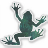 ボタニッかわいらしクツリーカエル シール (正面)