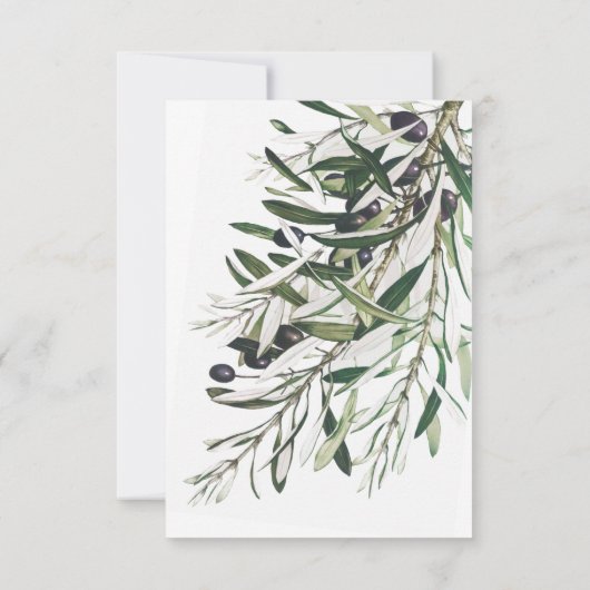 ボタニッイタリアンク・グリ結婚ーンのリハーサル・ディナー 招待状 (裏面)