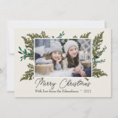 ボタニッエレガントクのメリークリスマス写真 シーズンカード (正面)