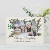 ボタニッエレガントクのメリークリスマス写真 シーズンカード (スタンド正面)
