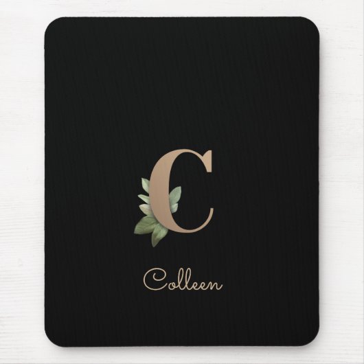 ボタニッエレガントクのモノグラムレターC マウスパッド (正面)