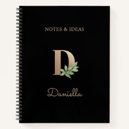 ボタニッエレガントクのモノグラムレターD ノートブック