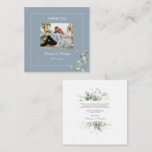 ボタニッエレガントクのユーカリプトゥスグリーン&アジサイ ノートカード (正面/裏面)