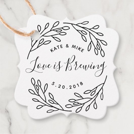 ボタニッエレガントクの愛が醸造さ結婚れている フェイバータグ (正面)