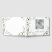 ボタニッエレガントクの花の写真葬儀 ゲストブック (全面)