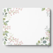 ボタニッエレガントクの花の写真葬儀 ゲストブック (裏面)