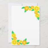 ボタニッエレガントクひまわり夏のフローラ結婚ズ セーブザデート (裏面)