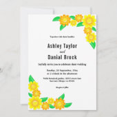 ボタニッエレガントクひまわり夏のフローラ結婚ズ 招待状 (正面)