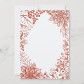 ボタニッエレガントクウォーターカラーホリークリスマスパーティー 招待状 (裏面)