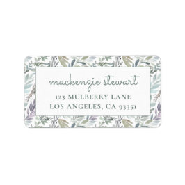 ボタニッエレガントクウォーター差出人住所 ラベル