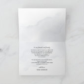 ボタニッエレガントクダスティブルーフローラ結婚ズ サンキューカード (内部)