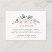 ボタニッエレガントクピンクフローラ結婚披露宴 エンクロージャーカード (正面)