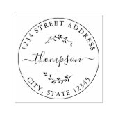 ボタニッエレガントクファミリー名差出人住所 セルフインキングスタンプ (デザイン)