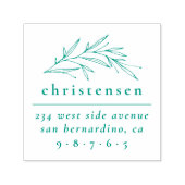 ボタニッエレガントクファミリー名&差出人住所 セルフインキングスタンプ (デザイン)