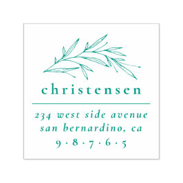 ボタニッエレガントクファミリー名&差出人住所 セルフインキングスタンプ