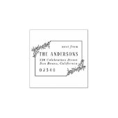 ボタニッエレガントクファミリー名&差出人住所 ラバースタンプ (インプリント)