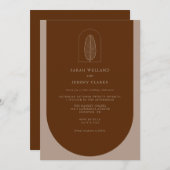 ボタニッエレガントクフォーマル結婚ボホ | 招待状 (正面/裏面)