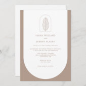 ボタニッエレガントクフォーマル結婚ボホ |招待状 招待状 (正面/裏面)