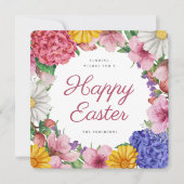 ボタニッエレガントクフラワーイースターフラットホリデーカード シーズンカード (正面)