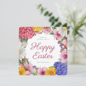 ボタニッエレガントクフラワーイースターフラットホリデーカード シーズンカード (スタンド正面)