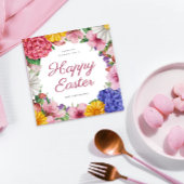 ボタニッエレガントクフラワーイースターフラットホリデーカード シーズンカード