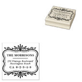 ボタニッエレガントクフレームファミリー名差出人住所 ラバースタンプ (押印)